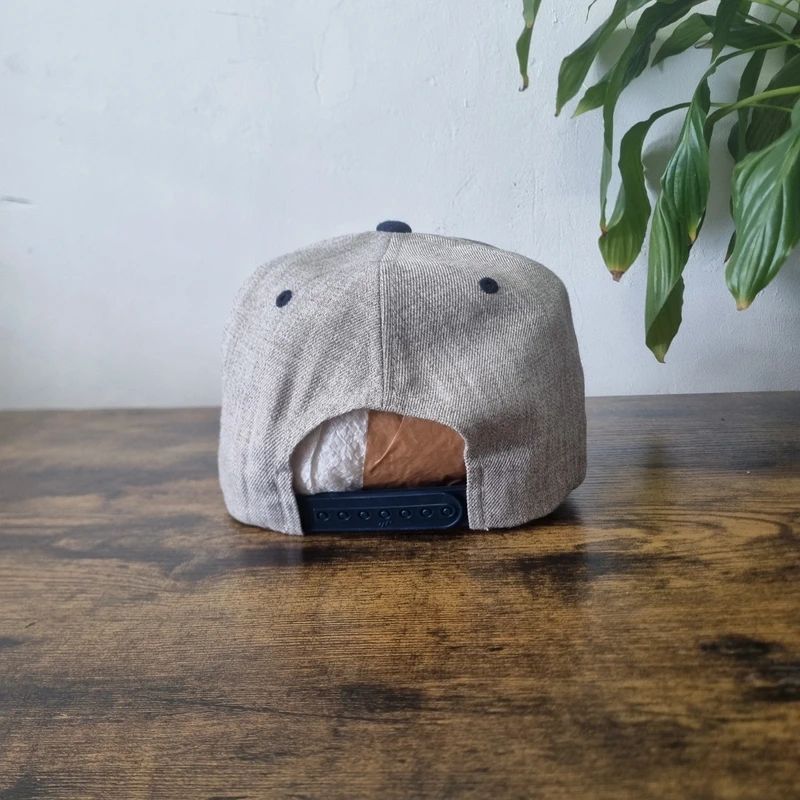 Vintage American baseball Hat Snapback cap one size adjustable grey pop warner football