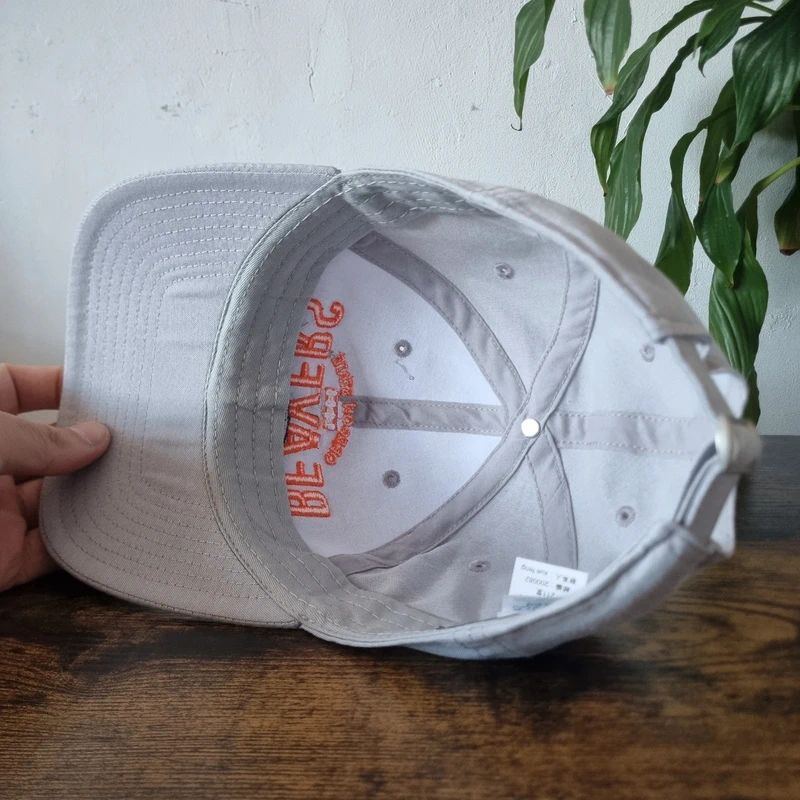 Vintage American baseball Hat Snapback cap one size adjustable grey beaver