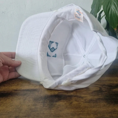 Vintage American Trucker Hat Snapback cap one size adjustable white penox