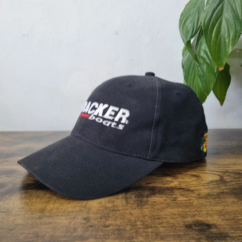 Vintage American Baseball Hat Snapback cap one size adjustable black tracker boats