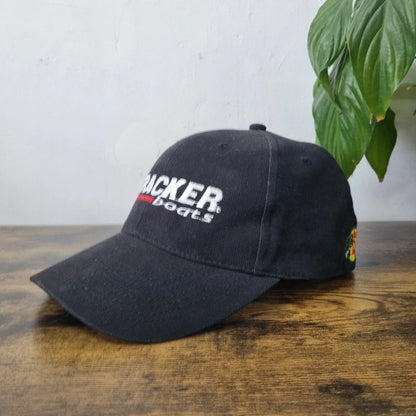 Vintage American Baseball Hat Snapback cap one size adjustable black tracker boats