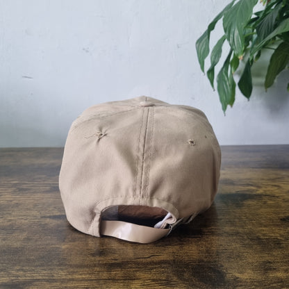 Vintage American Trucker Hat Snapback cap one size adjustable beige Solid Gold F