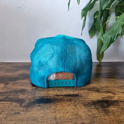 Vintage American Trucker Hat Snapback cap one size adjustable America green