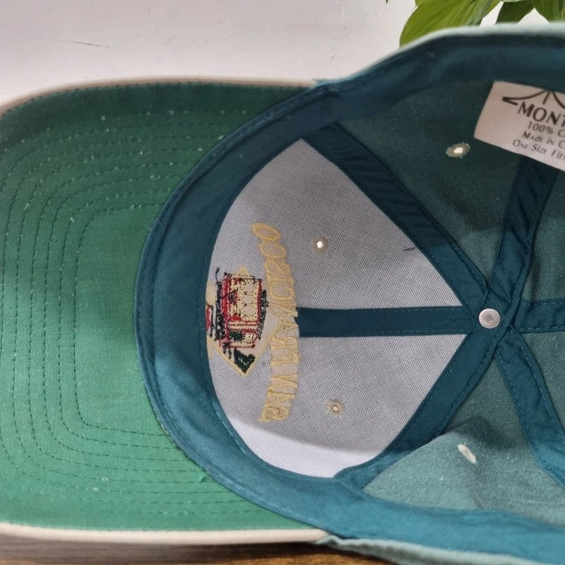 Vintage American Baseball Hat Snapback cap one size green san Francisco tram