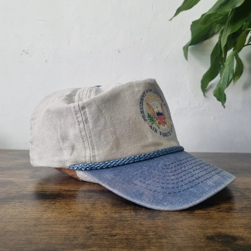 Vintage American Baseball Hat Snapback cap one size president of united states air foce one