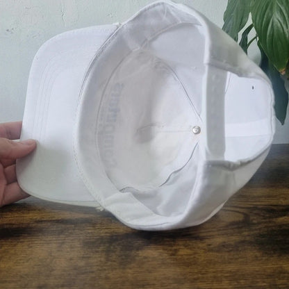 Vintage American Trucker Hat Snapback cap one size adjustable white computers plus inc