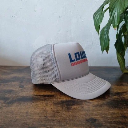 Vintage American Trucker Hat Snapback cap one size adjustable Lowe's delivery grey