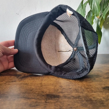 Vintage American Trucker Hat Snapback cap one size adjustable black 10-50 club