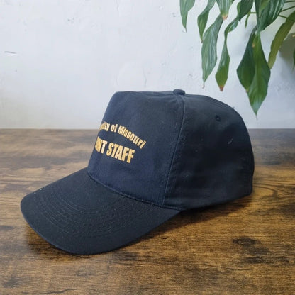 Vintage American Trucker Hat Snapback cap one size adjustable black university of missouri