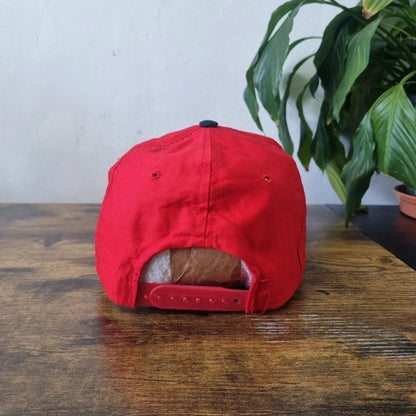 Vintage American Trucker Hat Snapback cap one size adjustable black red Kendall Racing