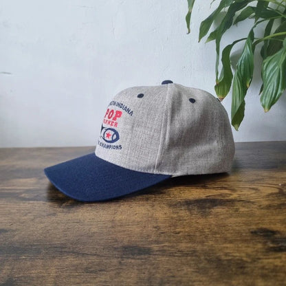 Vintage American baseball Hat Snapback cap one size adjustable grey pop warner football