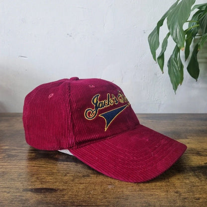 Vintage American Baseball Hat Snapback cap one size adjustable burgundy Jack's style