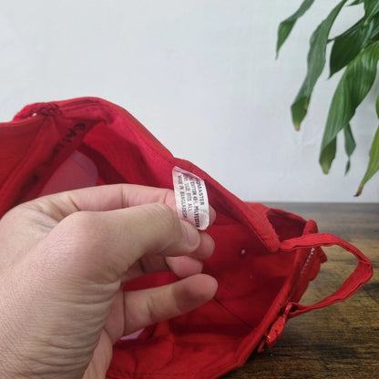 Vintage American Trucker Hat Snapback cap one size adjustable red schiller