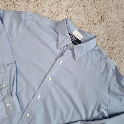 Polo Ralph Lauren CASUAL SHIRT MADE IN USA PLAIN 34 MEDIUM - Blue - Size 16.5