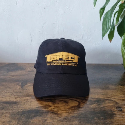 Vintage American Baseball Hat Snapback cap one size adjustable black SPEC Building Materials
