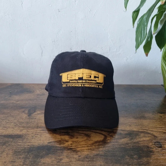 Vintage American Baseball Hat Snapback cap one size adjustable black SPEC Building Materials
