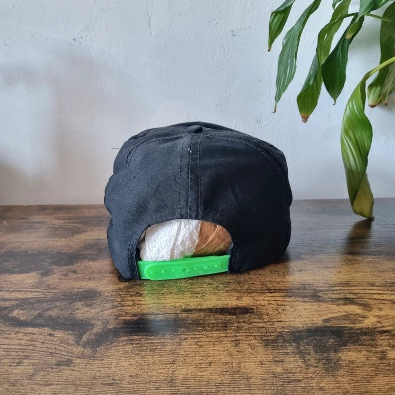 Vintage American Trucker Hat Snapback cap one size adjustable black seabees alaska