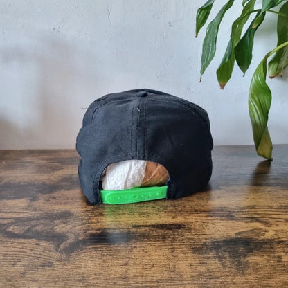 Vintage American Trucker Hat Snapback cap one size adjustable black seabees alaska