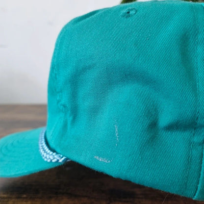 Vintage American Trucker Hat Snapback cap one size adjustable acco feeds green farming