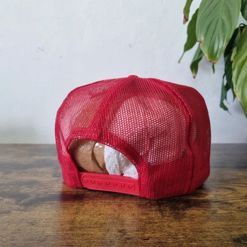 Vintage American Trucker Hat Snapback cap one size adjustable red coca cola