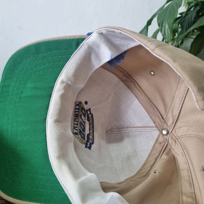 Vintage American Trucker Hat Snapback cap one size adjustable beige Solid Gold F