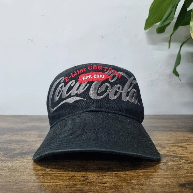 Vintage American Baseball Hat Snapback cap one size adjustable black coca cola