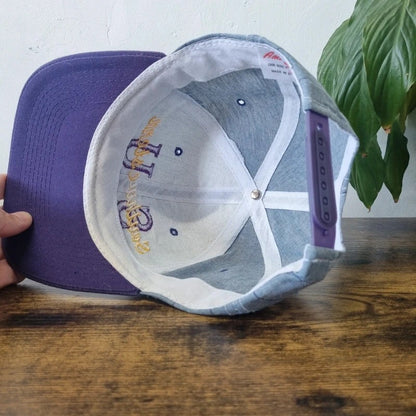 Vintage American Baseball Hat Snapback cap one size adjustable blue purple southwesternn