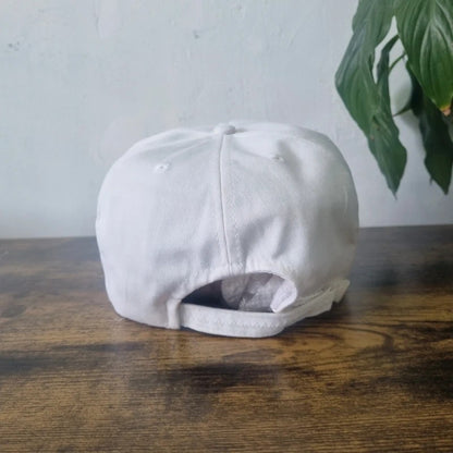 Vintage American Trucker Hat Snapback cap one size adjustable white Mentek