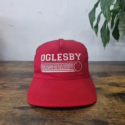 Vintage American Kids Baseball Hat Snapback cap one size red oglsby