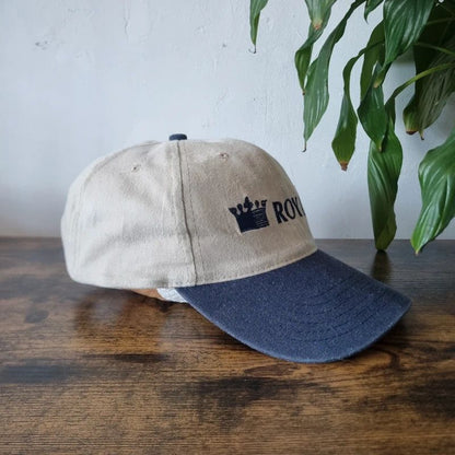 Vintage American baseball Hat Snapback cap one size adjustable beige navy Canada royal