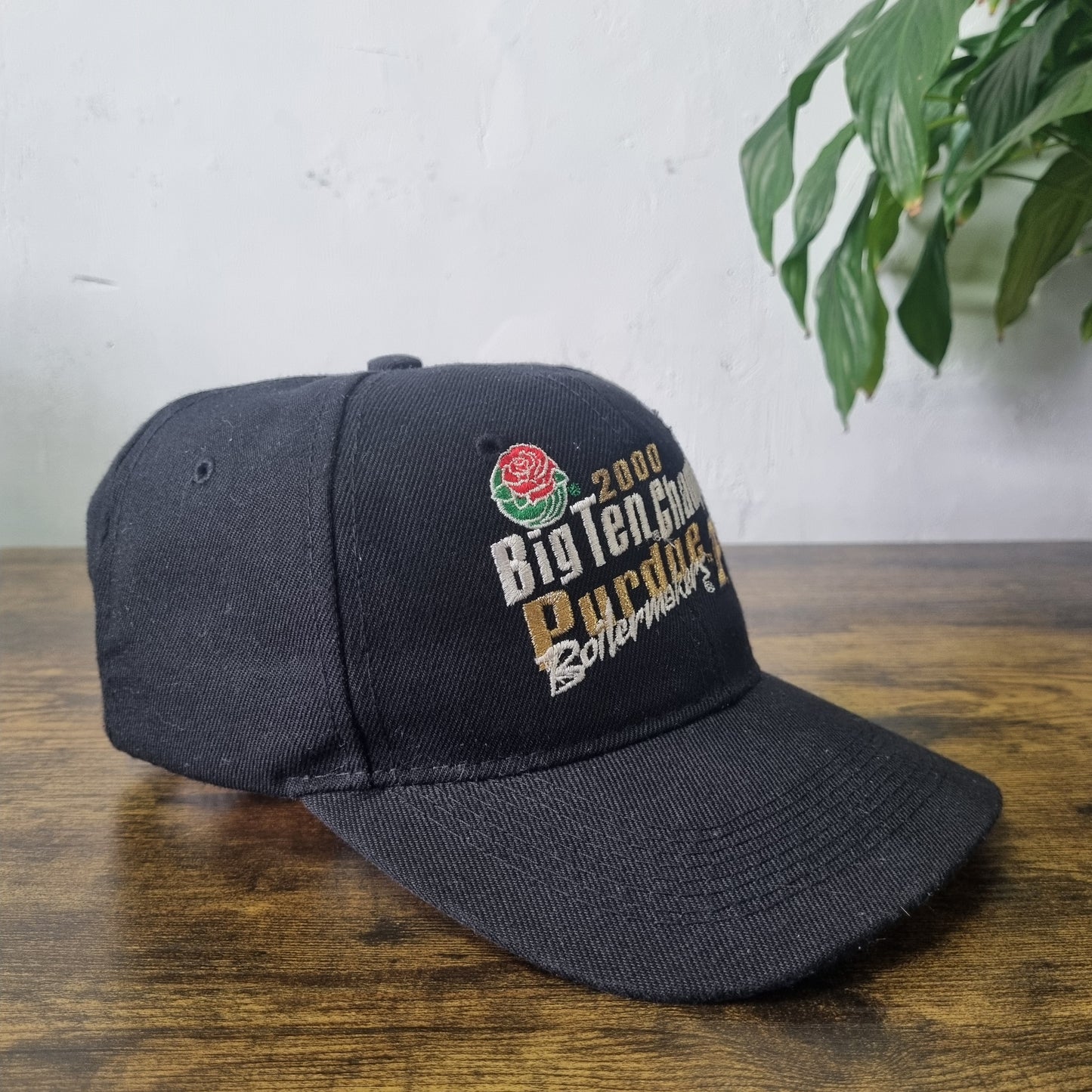 Vintage American Baseball Hat Snapback cap one size adjustable black Purdue