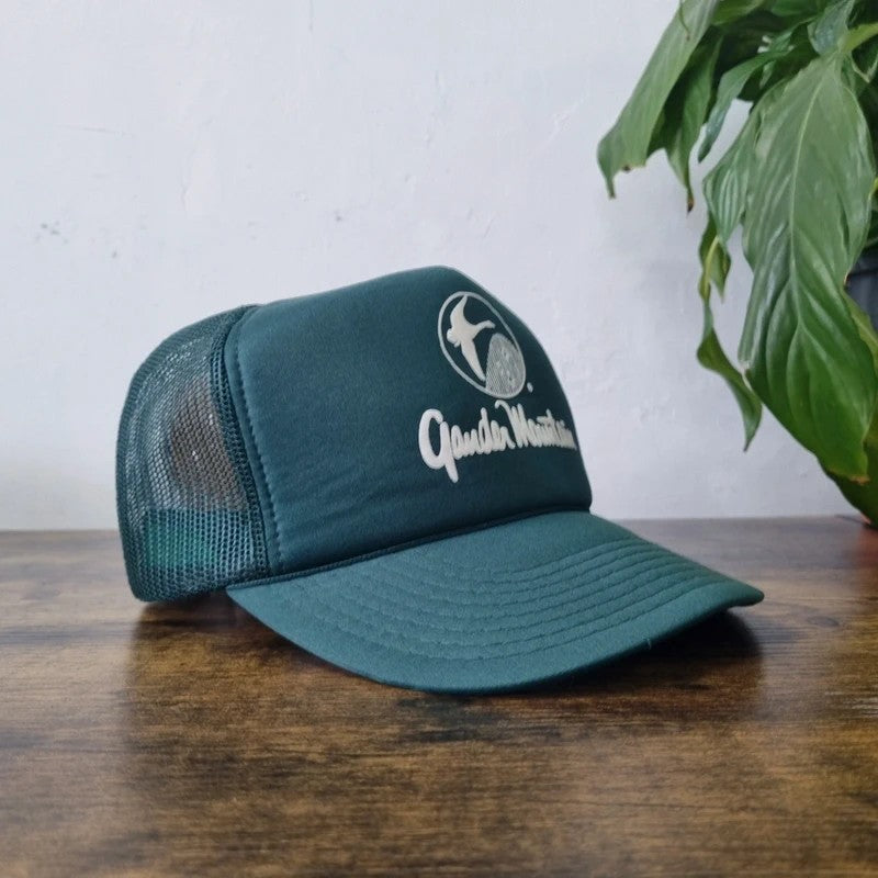 Vintage American Baseball Hat Snapback cap one size adjustable green gander mountain