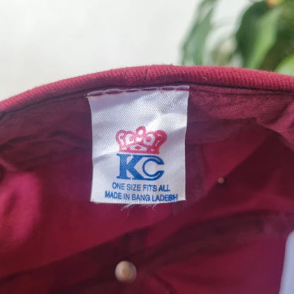 Vintage American Trucker Hat Snapback cap one size adjustable burgundy st. Thomas