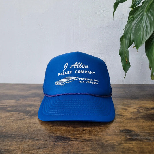 Vintage Trucker Mesh Snapback hat Pallet Company one size adjustable usa 90s