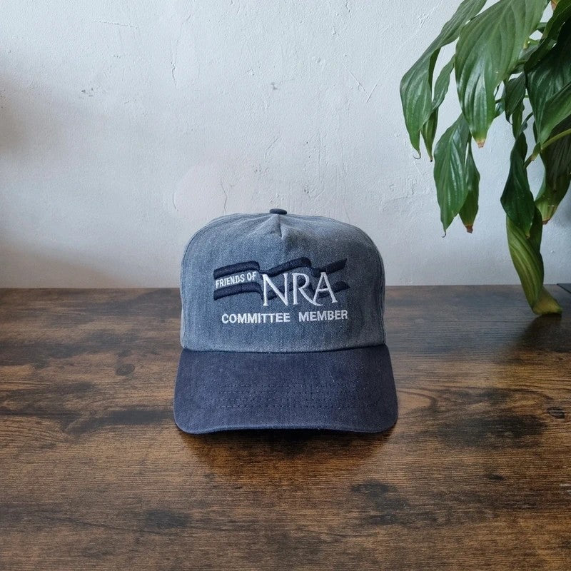 Vintage American Baseball Hat Snapback cap one size adjustable blue friends of NRA