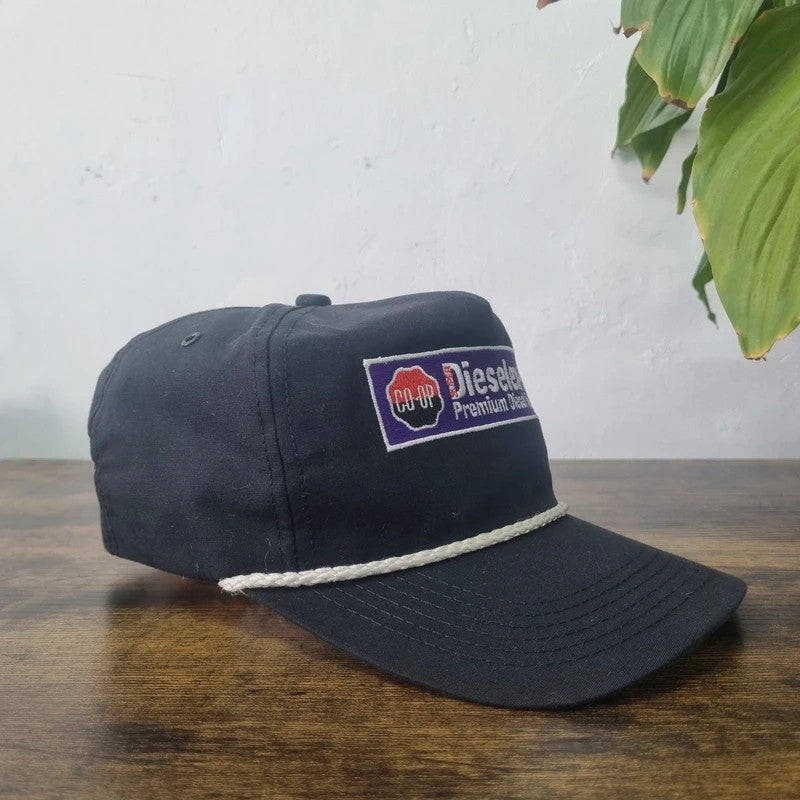 Vintage American Baseball Hat Snapback cap one size adjustable black diesel ex 4