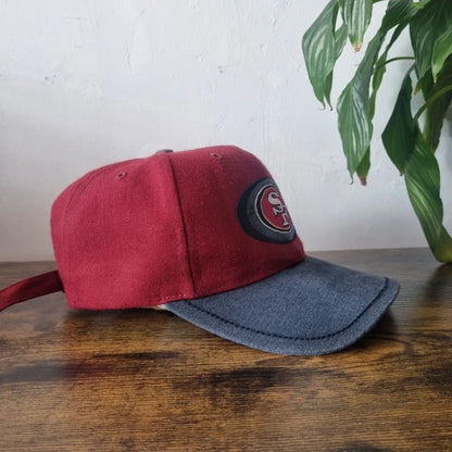 Vintage San Francisco 49ere Baseball Hat Snapback cap one size adjustable burgundy navy