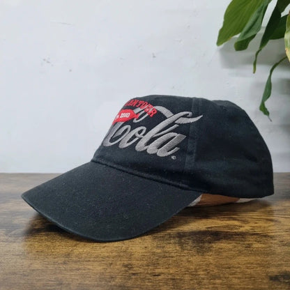 Vintage American Baseball Hat Snapback cap one size adjustable black coca cola