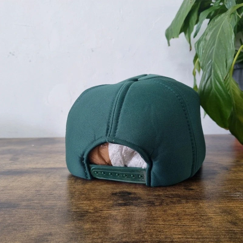 Vintage American Trucker Hat Snapback cap one size adjustable Green iMTT