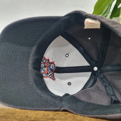 Vintage American Baseball Hat Snapback cap one size adjustable faded black pit crew