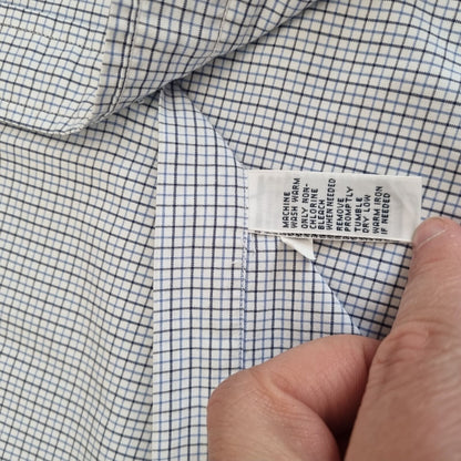 Ralph Lauren OXFORD SHIRT REGENT CUSTOM FIT CHECK - Blue - Size 14.5