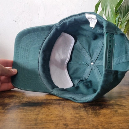 Vintage American Trucker Hat Snapback cap one size adjustable dark green Edward johns investment