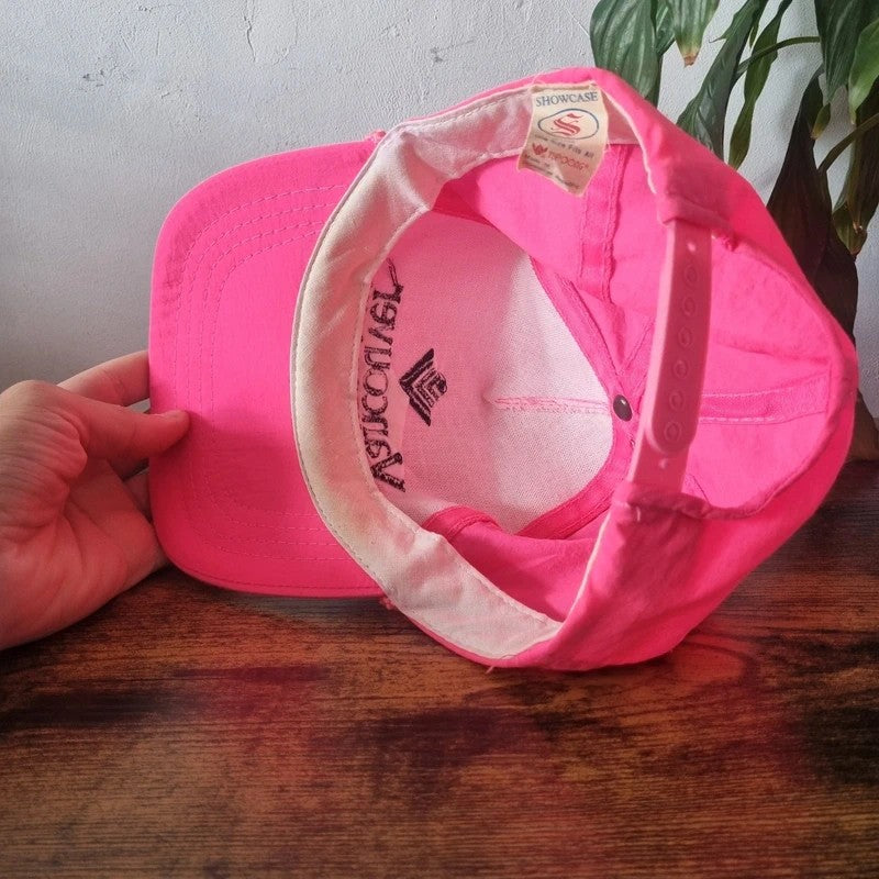 Vintage American Trucker Hat Snapback cap one size adjustable neon pink Vancouver