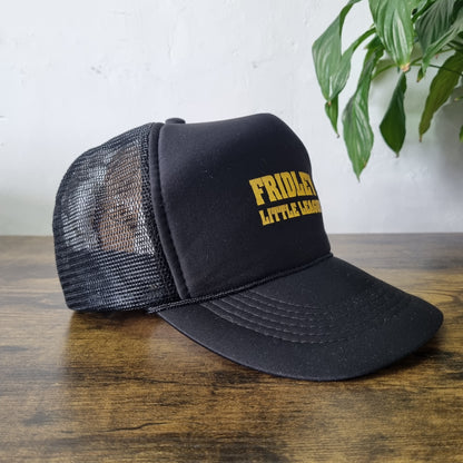 Vintage American Trucker Hat Snapback cap one size black Fridley little league