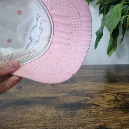 Vintage Chevrolet baseball Hat Snapback cap one size adjustable white pink y2k