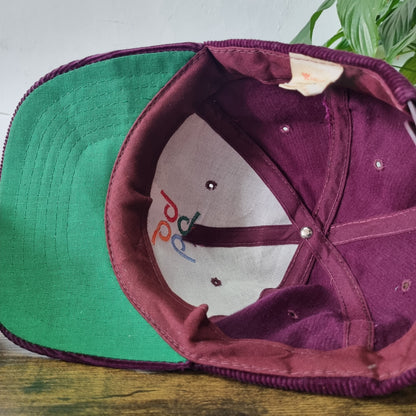 Vintage American Trucker Hat Snapback cap one size burgundy breckenridge