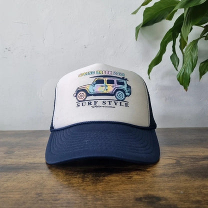 American Baseball Hat Snapback cap one size adjustable blue white spring break 22