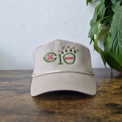American baseball Hat Snapback cap one size beige bears Jose Rizal Memorial State College