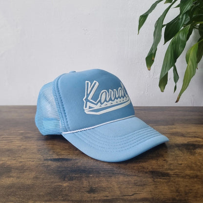 Vintage American Trucker Hat Kawai snapback hat one size adjustable 90s Surf y2k