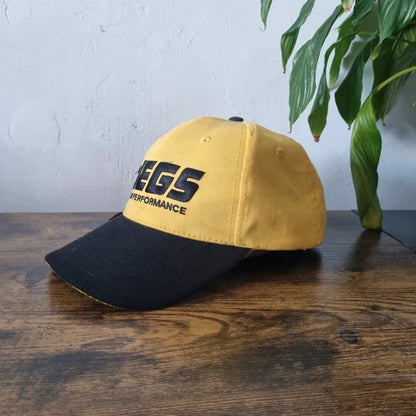 Vintage American Baseball Hat Snapback cap one size adjustable jegs black yellow
